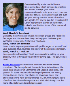facebook class with Karen Kefauver