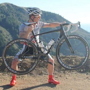 Nils Tikkanen strikes a pose with his bike in Big Sur for fun. (Contributed)