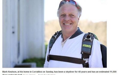 Mark Knutson: Veteran movie stuntman has 11,500 skydives under his belt